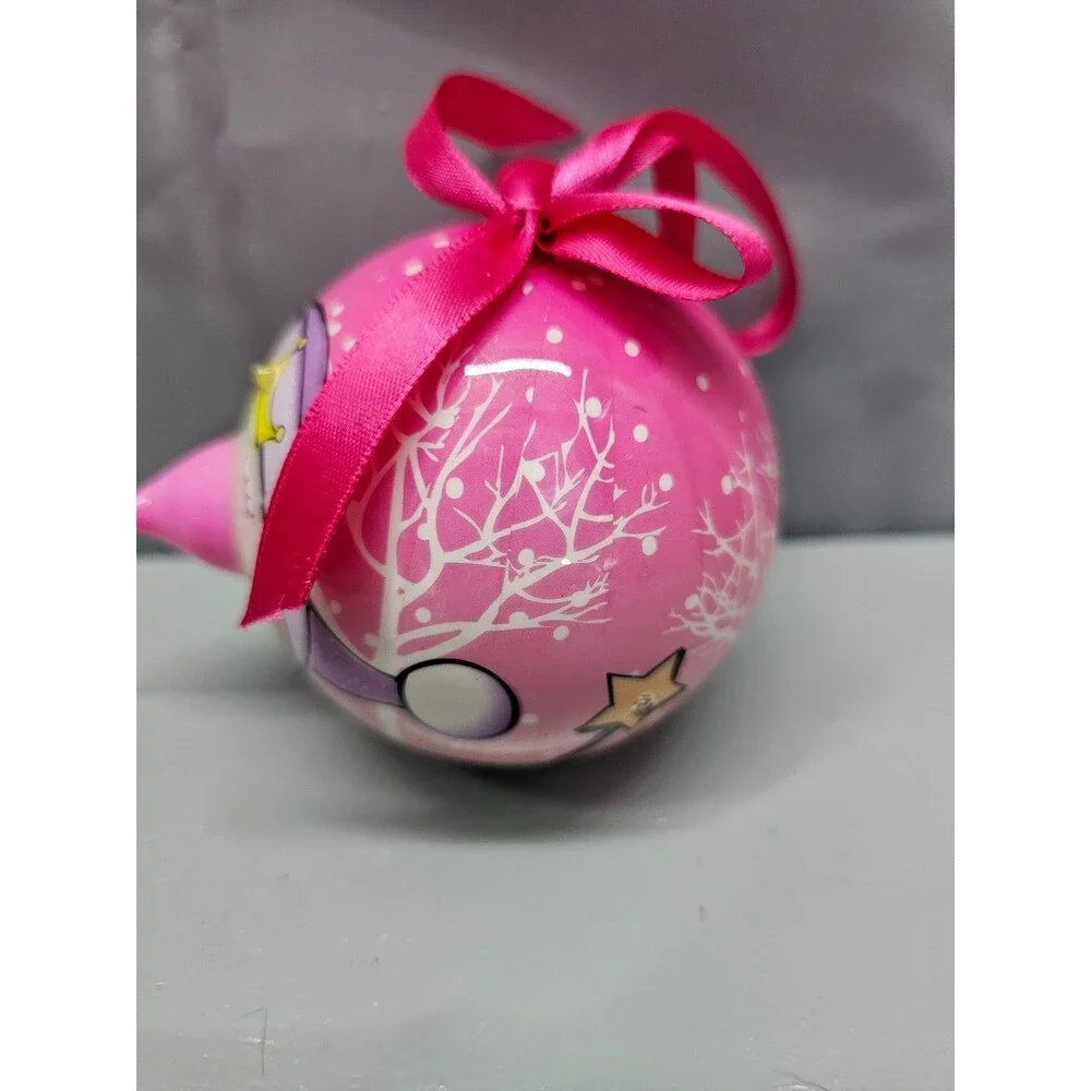 Light Up Pink Princess Gnome Ornament Christmas Battery Operated 4